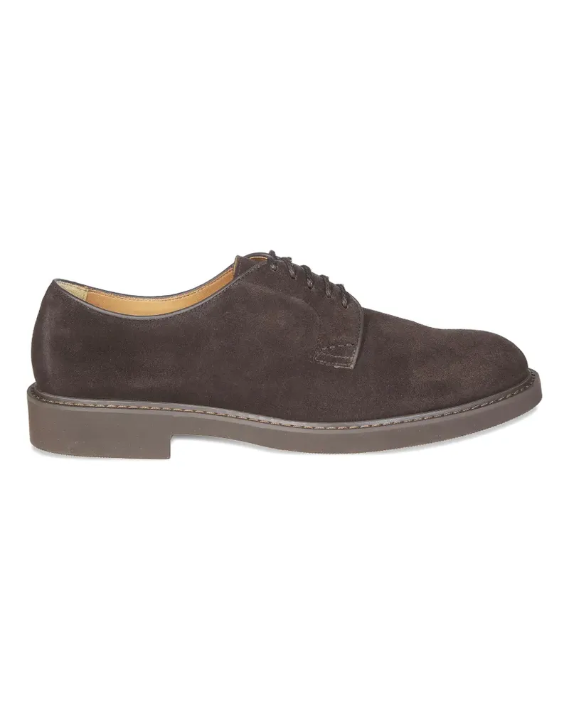 Doucal´s lace-up suede derby shoes - Braun Braun