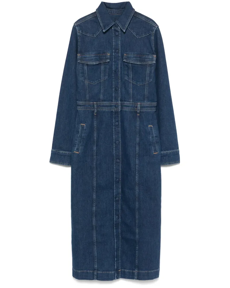 7 for all mankind Luxe Midikleid - Blau Blau