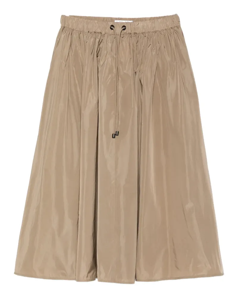 Max Mara drawstring-fastening midi skirt - Nude Nude