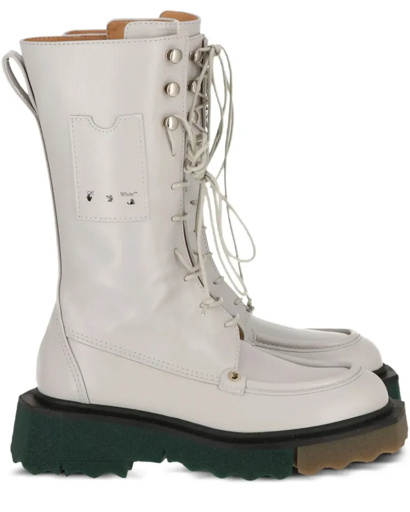 OFF-WHITE Schnürstiefel mit Plateau - Grau Grau