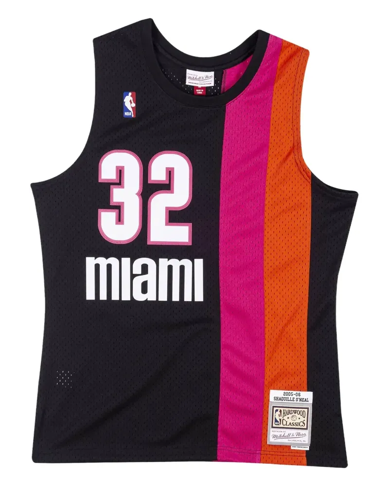Mitchell & Ness Shaquille O'Neal NBA Miami Heat 2005 Swingman Weste - Schwarz Schwarz