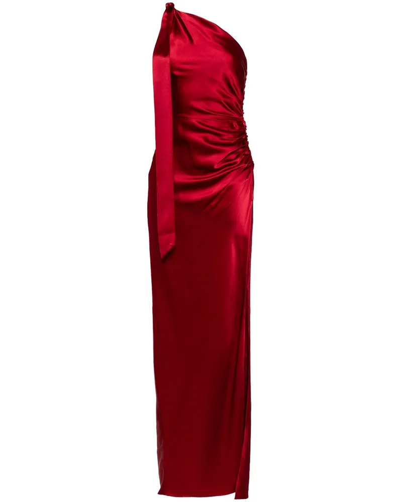 mason by michelle mason Asymmetrisches Abendkleid aus Seide - Rot Rot