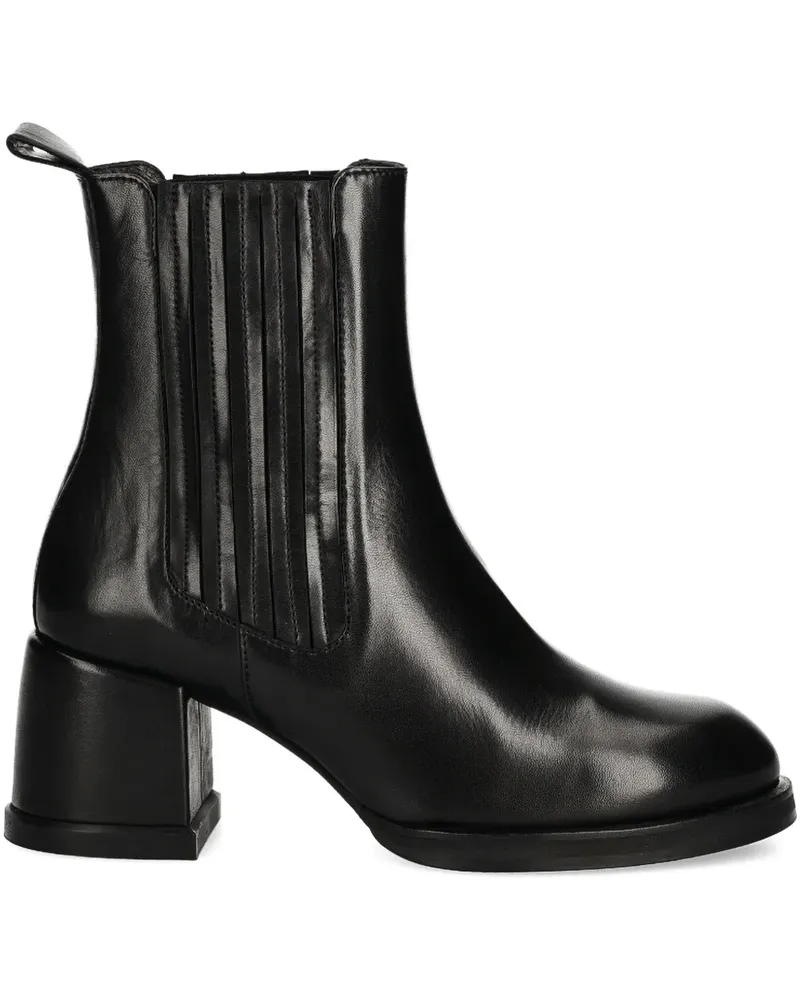Billi Bi Stiefel mit Blockabsatz 60mm - Schwarz Schwarz