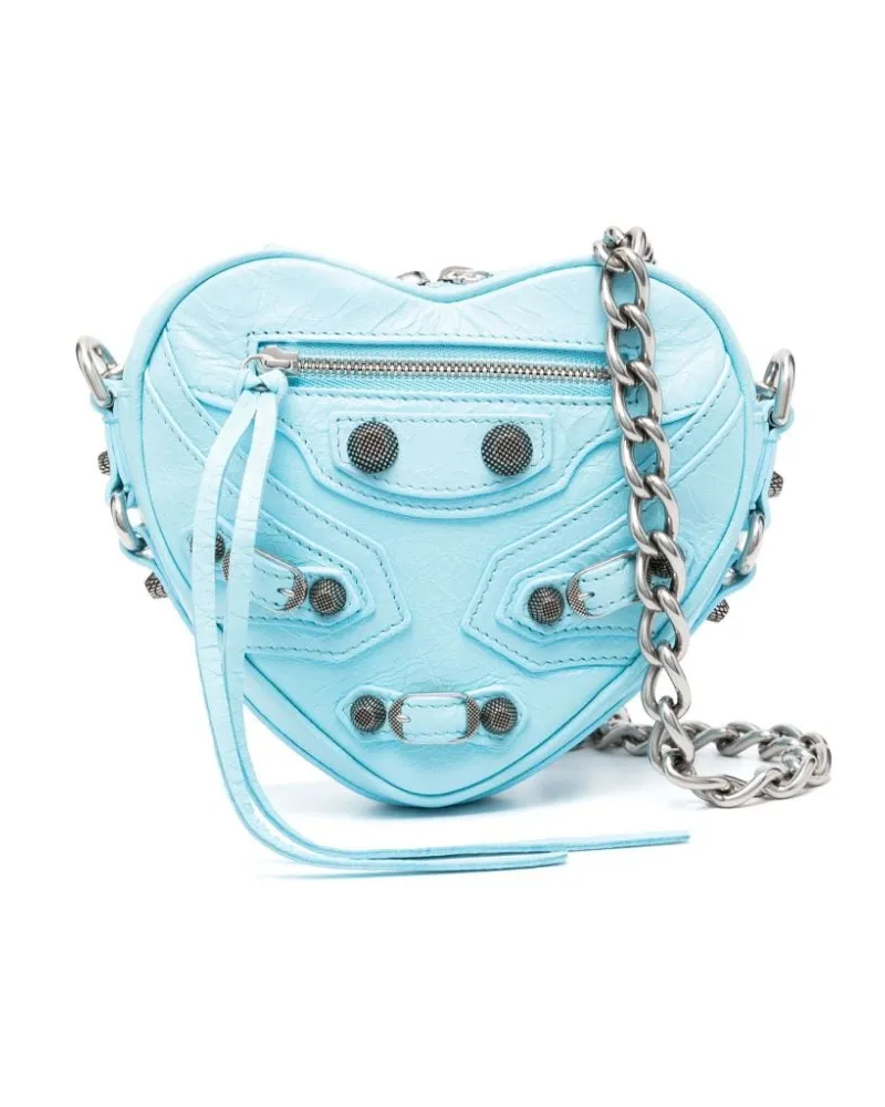 Balenciaga Mini Le Cagole Heart Tasche - Blau Blau