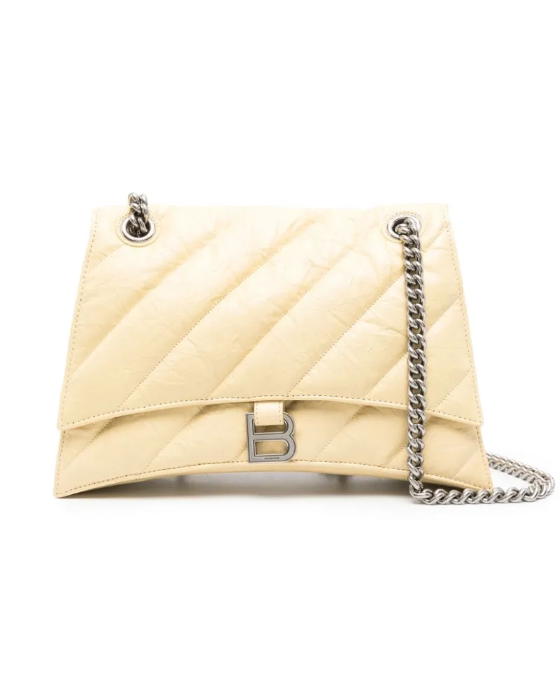 Balenciaga Mittelgroße Crush Schultertasche mit Steppung - Gelb Gelb