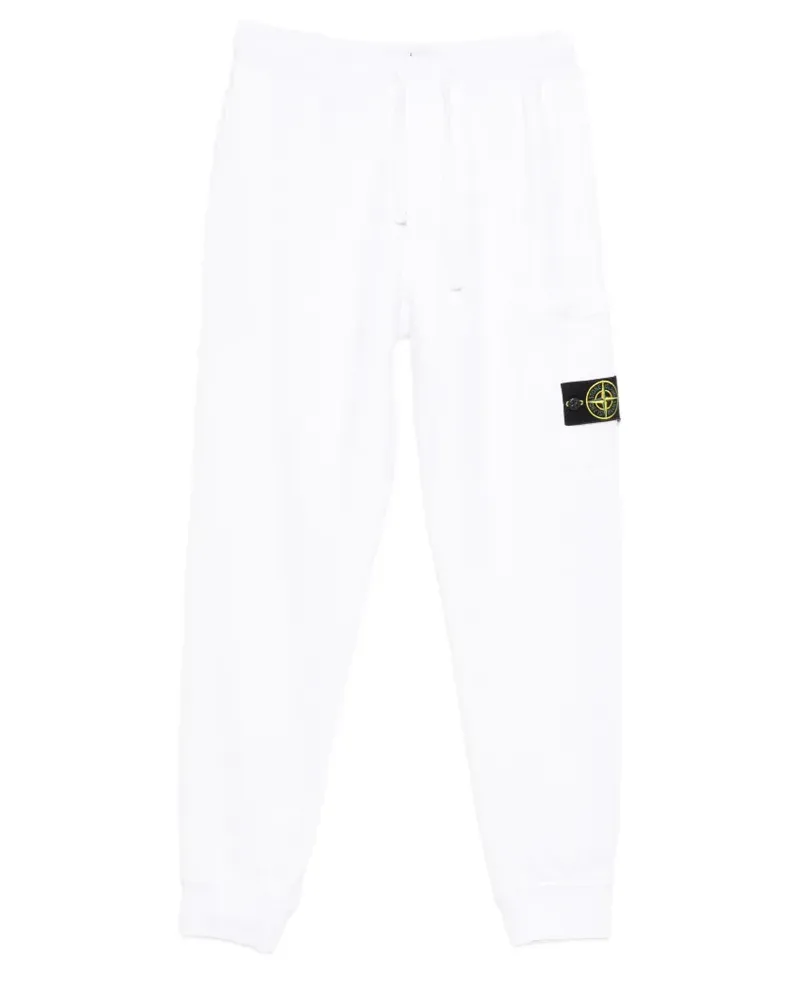 Stone Island Jogginghose mit aufgesetzten Taschen - Weiß Weiß