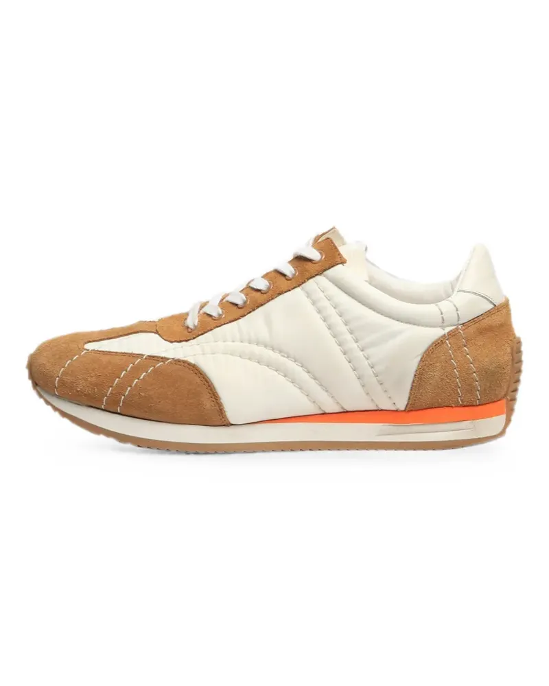 Totême lace-up panelled sneakers - Weiß Weiß