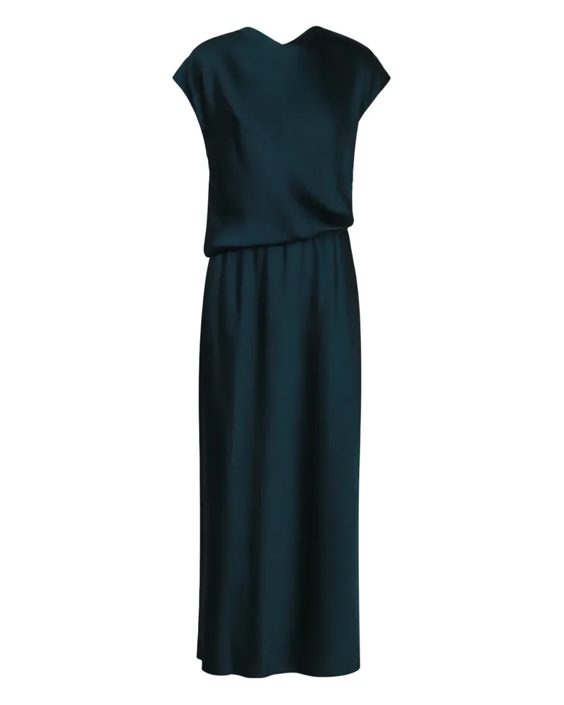 Vince Drapiertes Maxikleid mit kurzen Ärmeln - Grün Grün