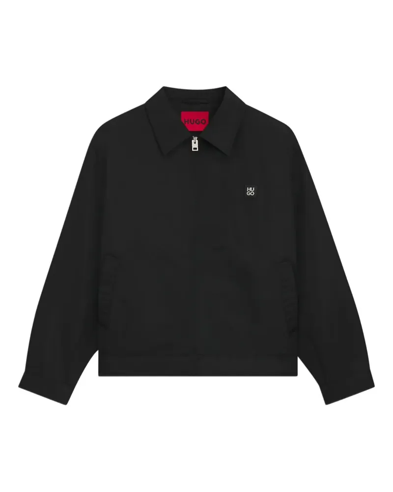 HUGO BOSS Jacke mit Reißverschluss - Schwarz Schwarz