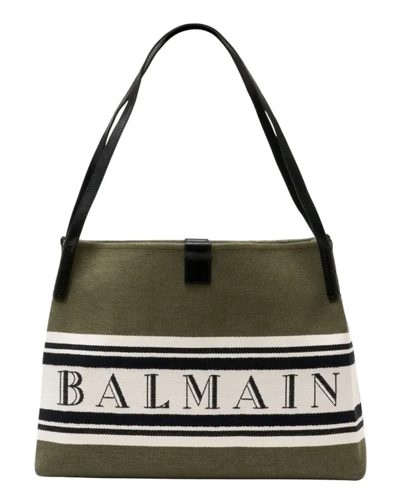 Balmain medium Release Shopper shoulder bag - Grün Grün