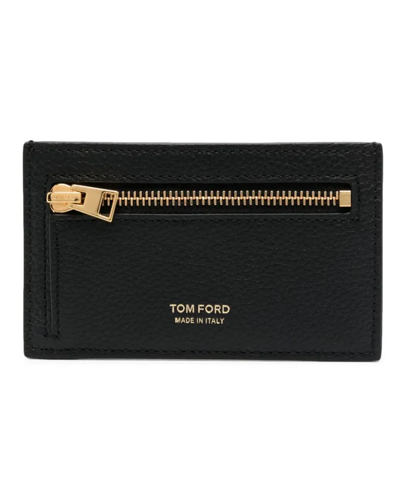 Tom Ford Kartenetui mit Logo-Stempel - Schwarz Schwarz