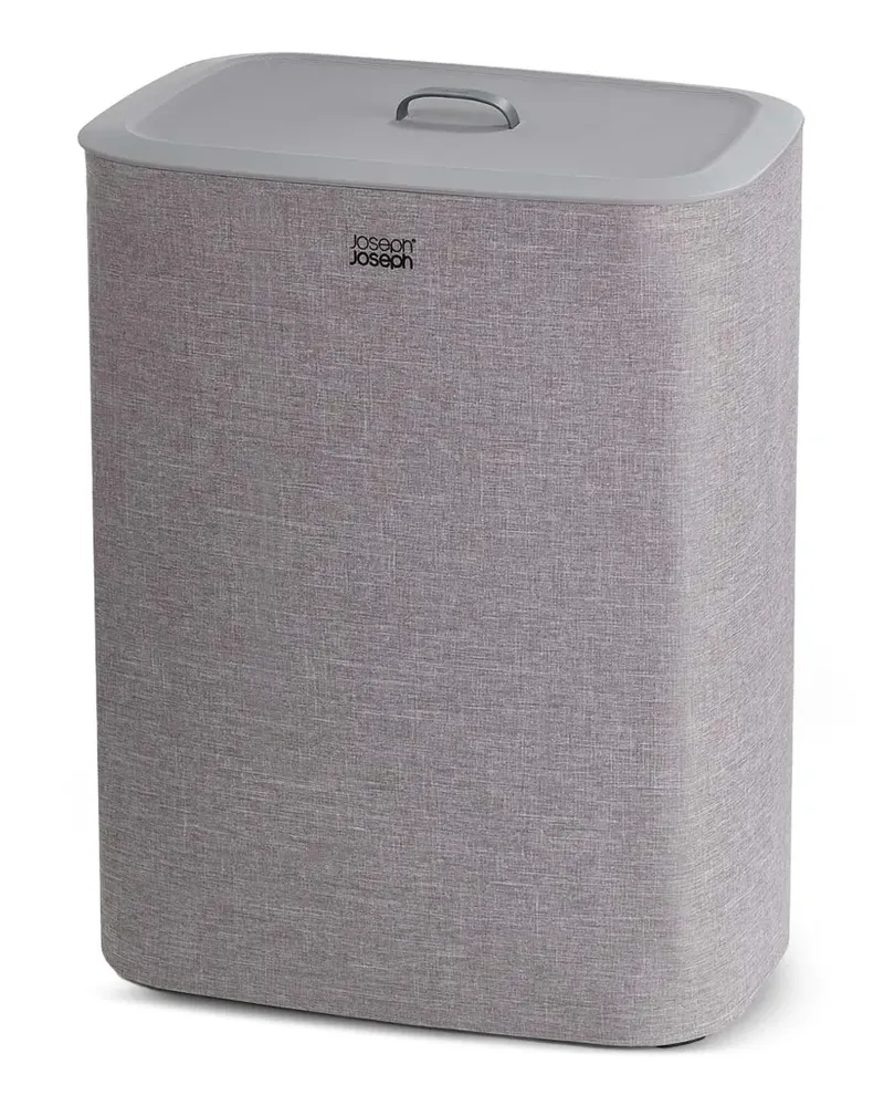 Joseph Joseph Tota Twin 90L Wäschekorb mit zwei Fächern - Grau Grau