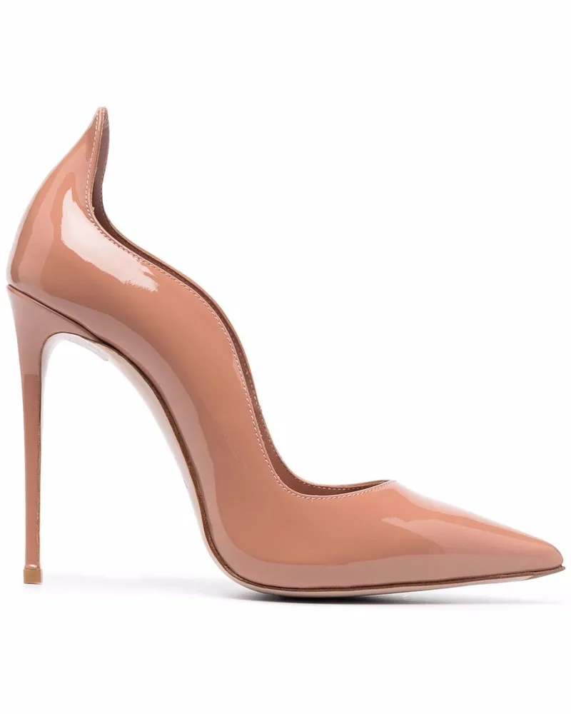 Le Silla Pumps aus Lackleder - Nude Nude