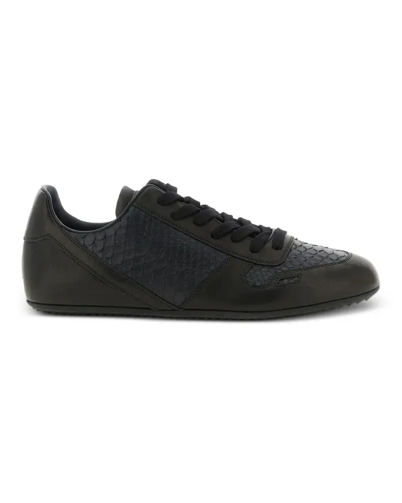 Rick Owens Minimal leather sneakers - Schwarz Schwarz