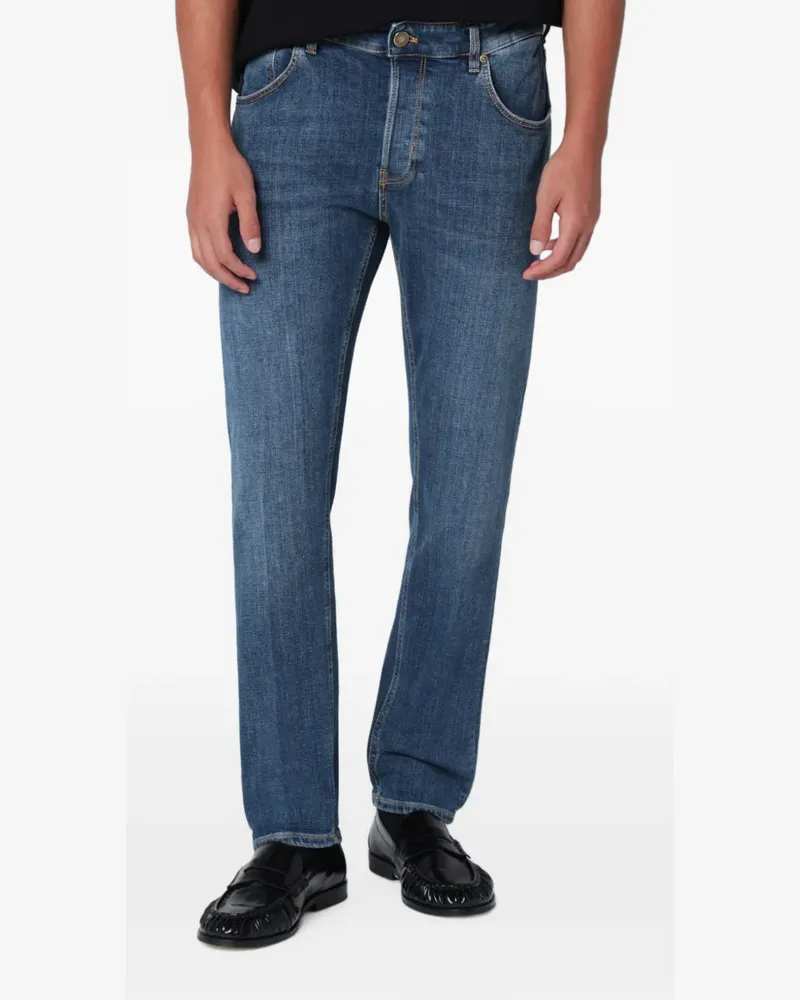 PT TORINO Reggae faded-effect straight-leg jeans - Blau Blau