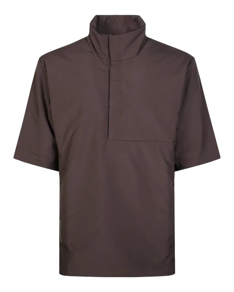 Houdini Kurzärmeliger Enfold Pullover - Braun Braun