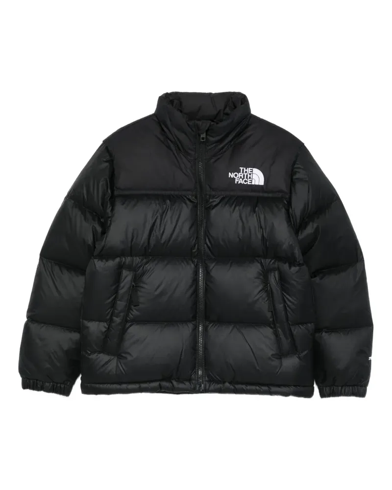 The North Face Gefütterte Jacke mit Logo-Stickerei - Schwarz Schwarz