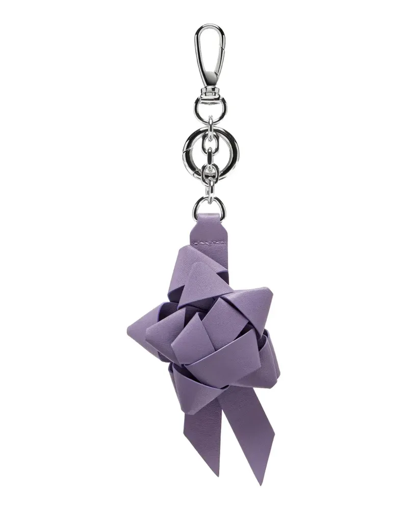 Maison Margiela leather Rosette keyring - Violett Violett