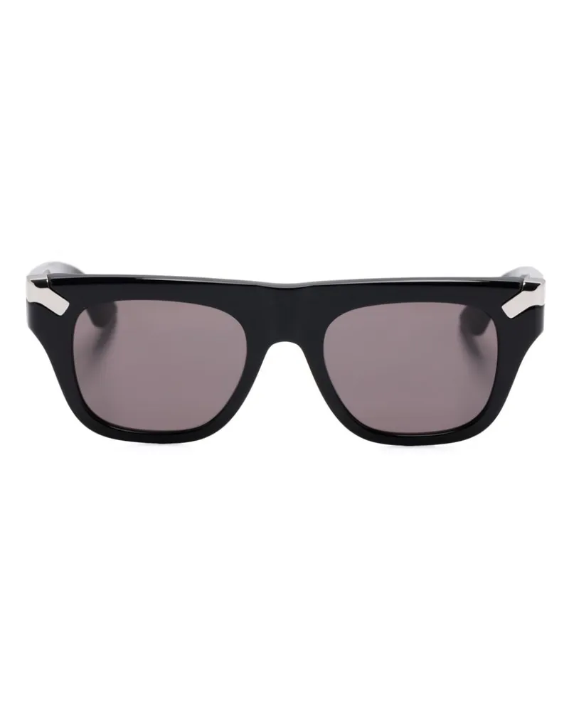 Alexander McQueen Sonnenbrille Mit Eckigem Gestell Schwarz