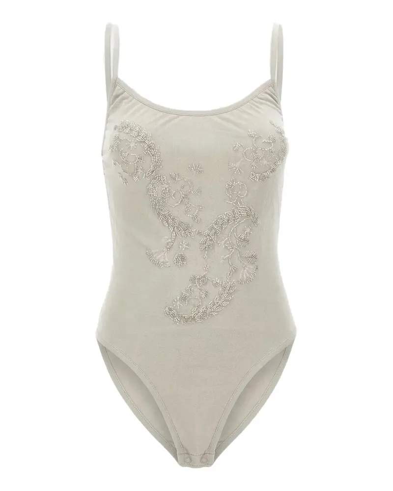 JACQUES jewel-embroidered bodysuit - Grau Grau