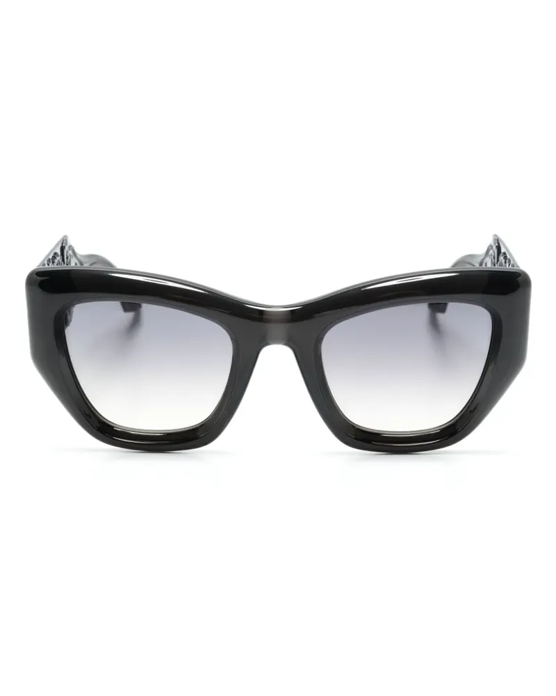 Etro Cat-Eye-Sonnenbrille mit Logo-Gravur - Grau Grau