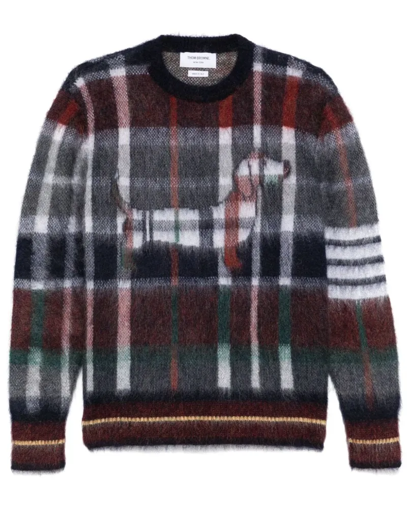 Thom Browne Gebürsteter Hector Pullover - Blau Blau