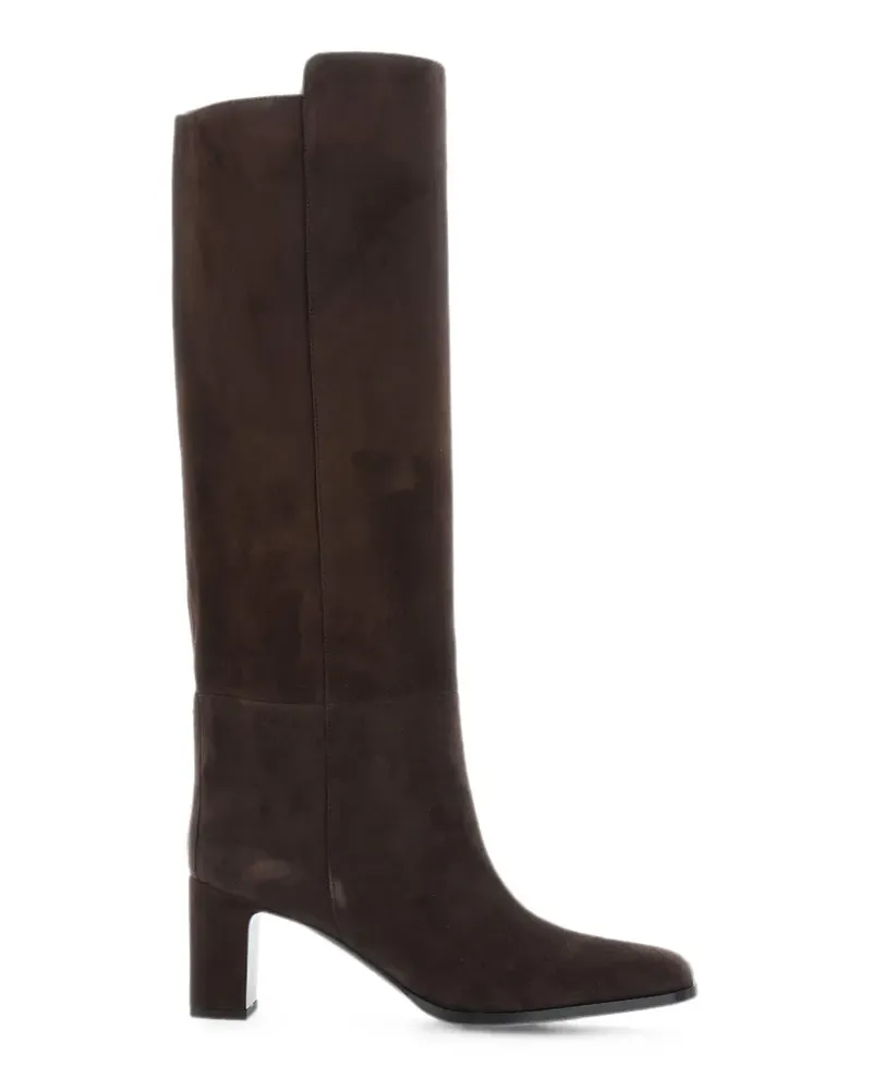 Jimmy Choo Kniehohe Caly 65 Wildlederstiefel - Braun Braun