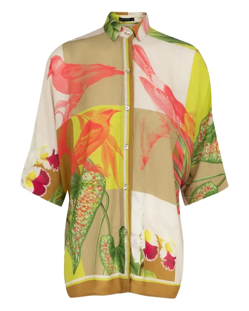Lenny Niemeyer Hemd mit Blumen-Print - Grün Grün