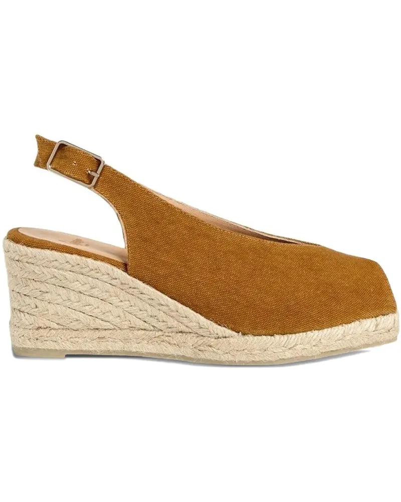 Castañer slingback wedge sandals - Braun Braun
