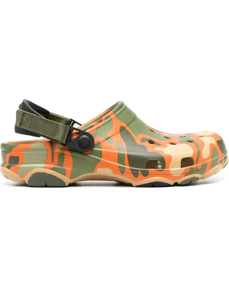Crocs Clogs mit Camouflage-Print - Orange Orange