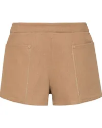 Max Mara Denaro Shorts aus Baumwoll-Twill Braun