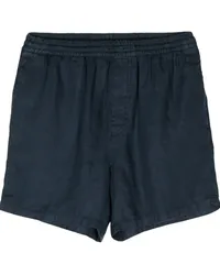 ASPESI Shorts aus Hanf mit Kordelzug Blau