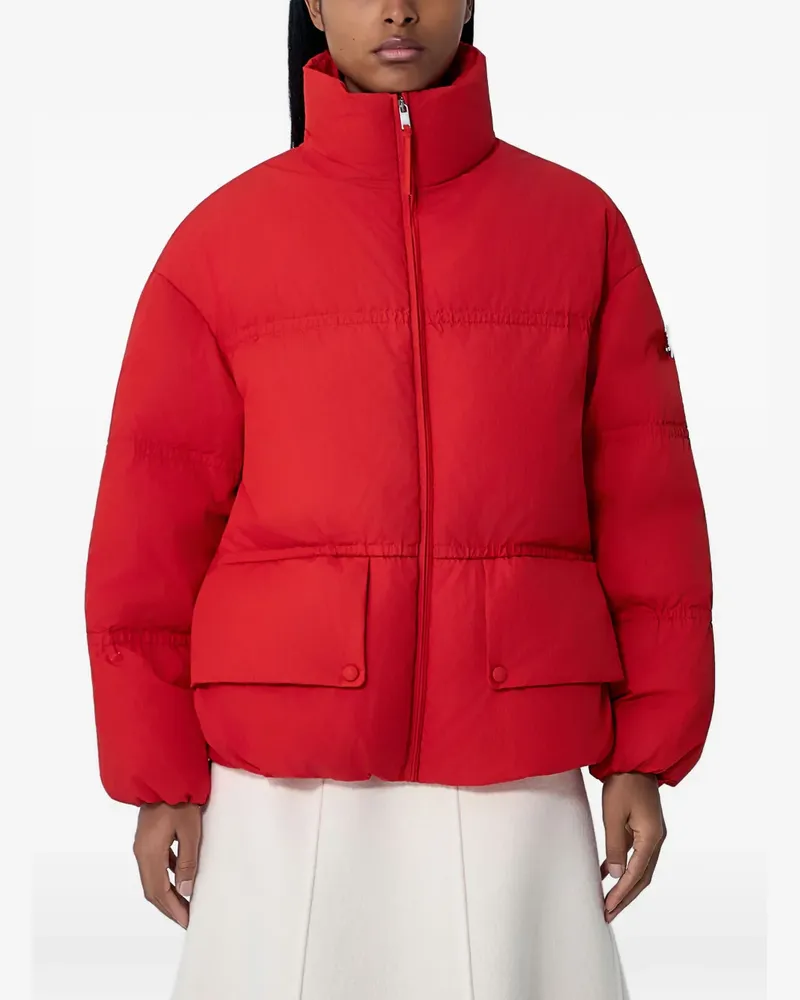 Moncler high-neck quilted jacket - Rot Rot