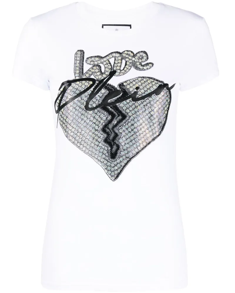 Philipp Plein T-Shirt mit Logo-Print - Weiß Weiß