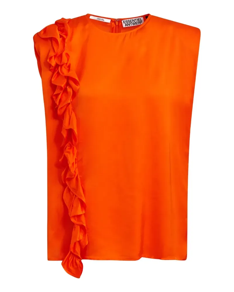 Essentiel Top mit Rüschen - Orange Orange
