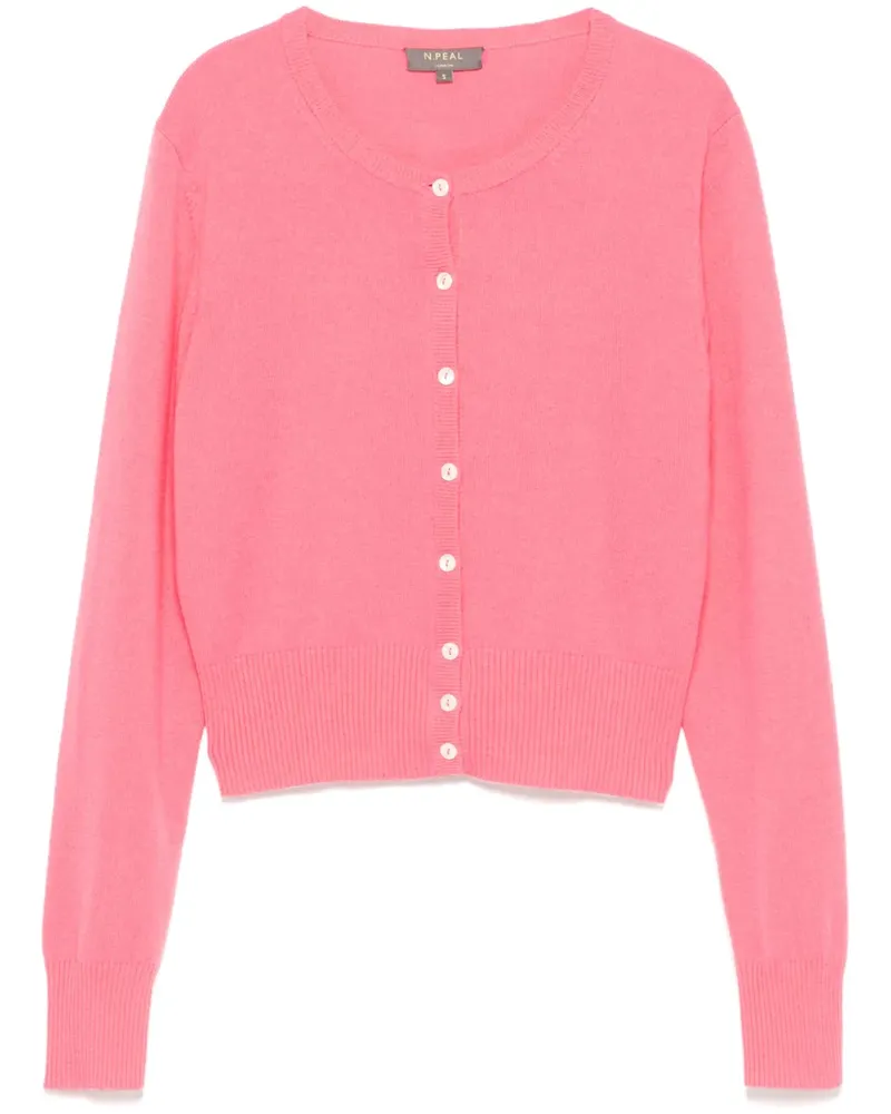 N.Peal Ivy Cropped-Cardigan - Rosa Rosa