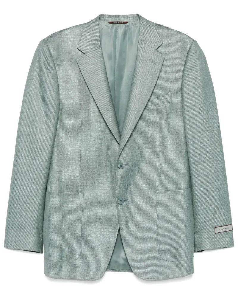 Canali Sakko aus Twill - Blau Blau