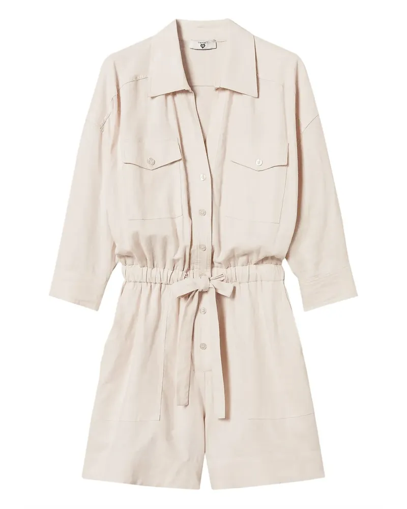 Twin-Set Playsuit mit Logo-Schild - Nude Nude
