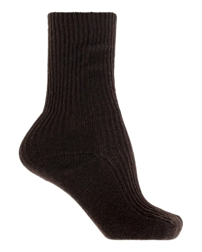 Lisa Yang Zera ribbed socks - Braun Braun
