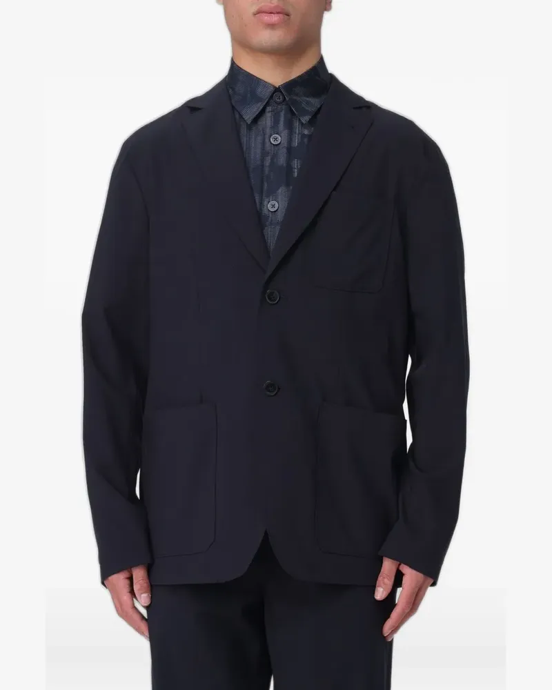 Armani Exchange single-breasted blazer - Blau Blau
