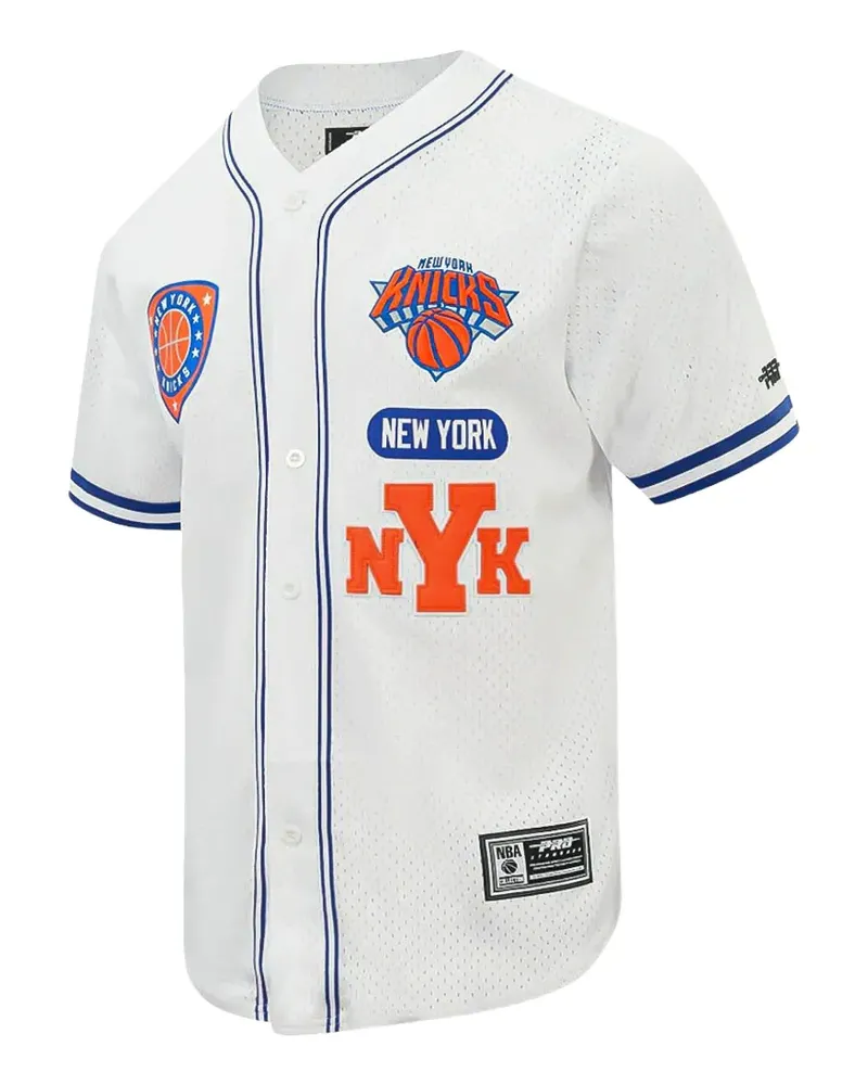 STADIUM GOODS New York Knicks Letterman mesh shirt - Weiß Weiß