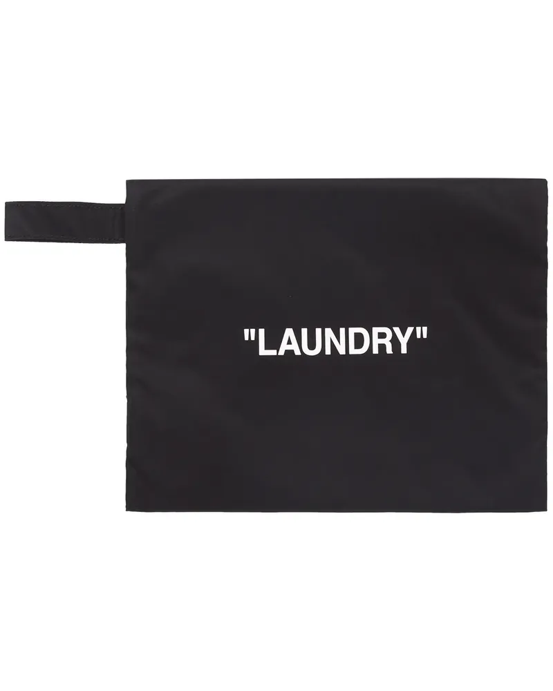 OFF-WHITE Große Clutch - Schwarz Schwarz