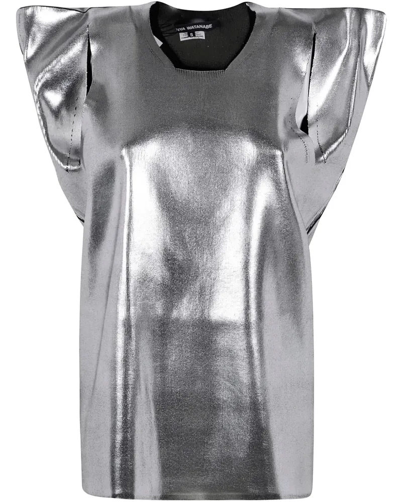 Junya Watanabe Gestricktes Oberteil - Silber Silber