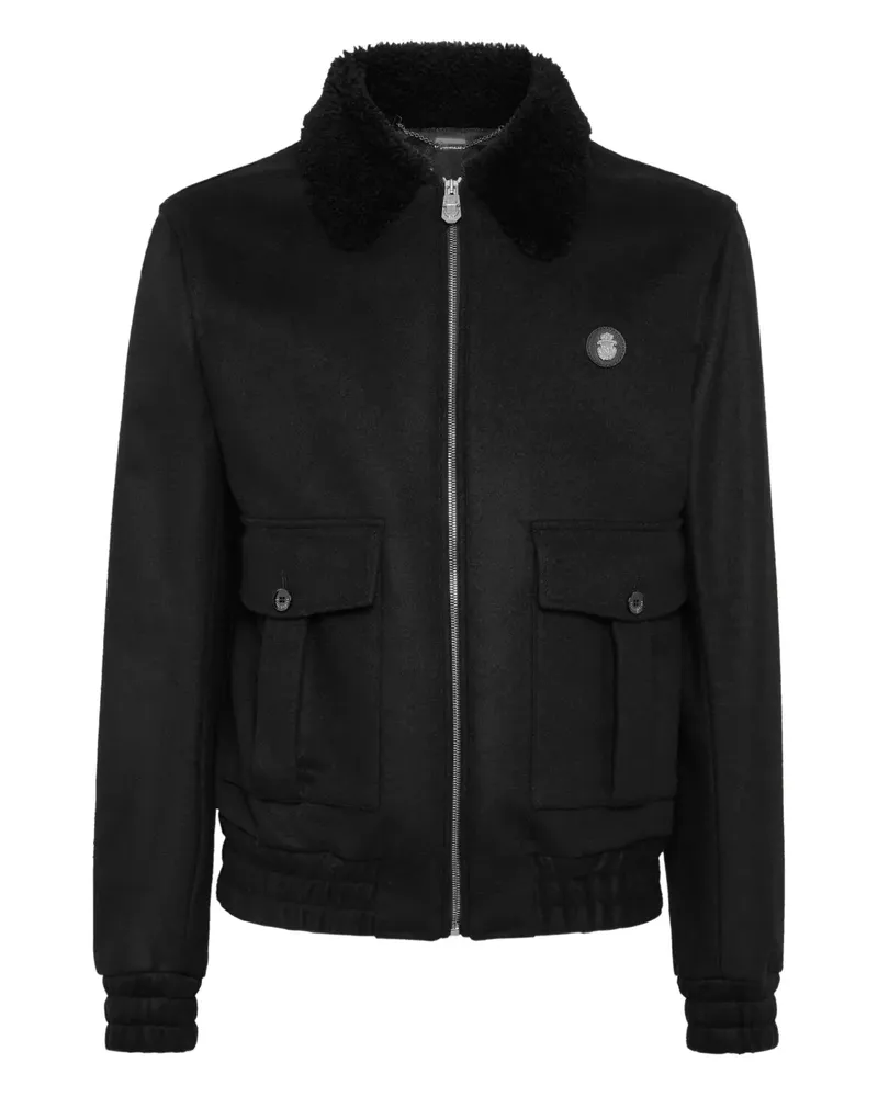 Billionaire Bomberjacke aus Shearling - Schwarz Schwarz