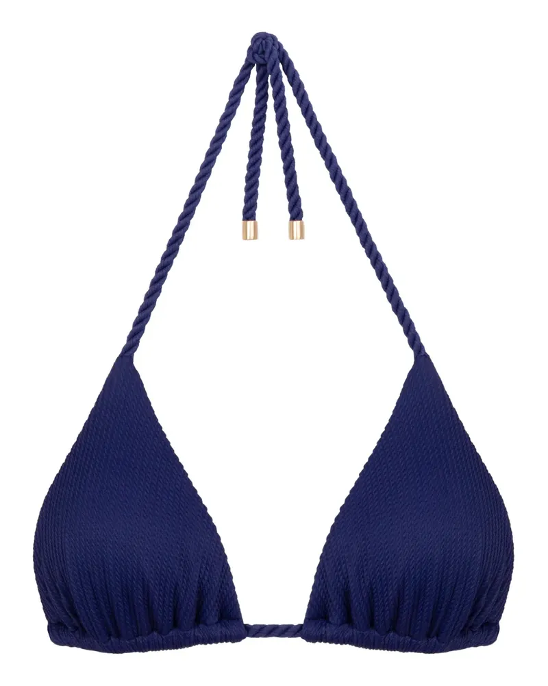 Lenny Niemeyer Texturiertes Bikinioberteil - Blau Blau