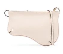 Schultertasche mit Logo - Nude
