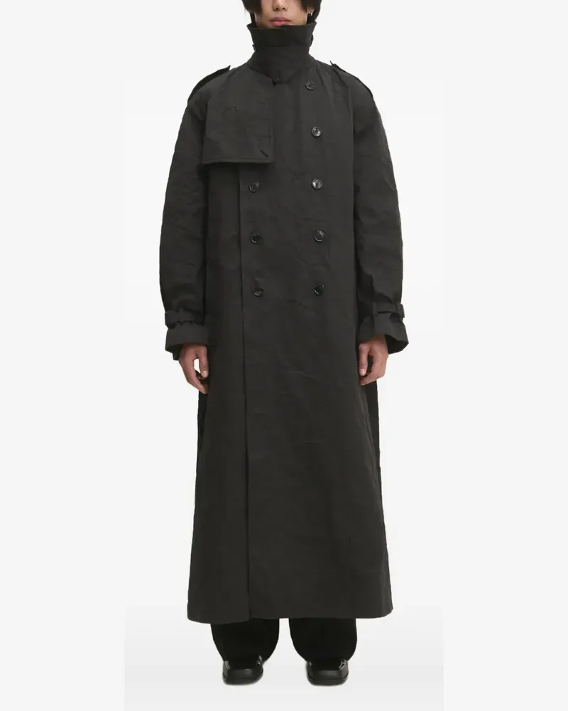 VETEMENTS Trenchcoat mit Gürtel - Schwarz Schwarz