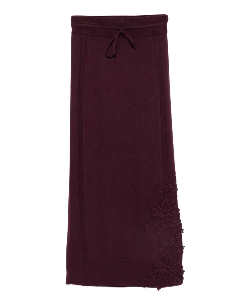 Ermanno Scervino Verzierter Midirock mit Kordelzug - Violett Violett