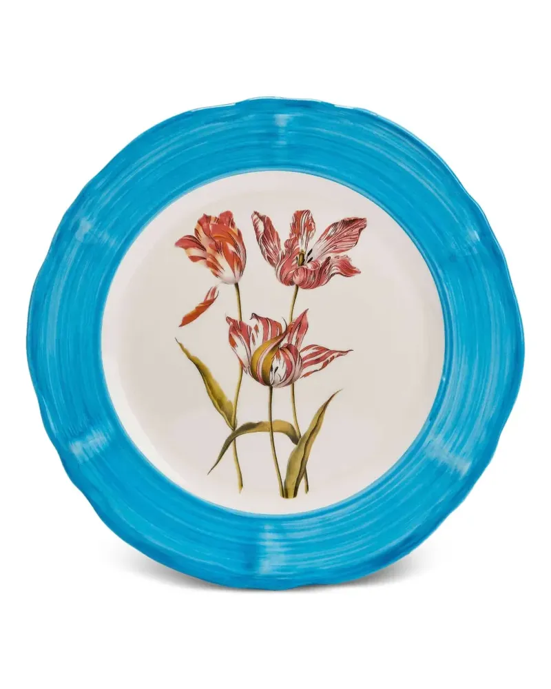 Les-Ottomans Sultan Garden Teller - Blau Blau