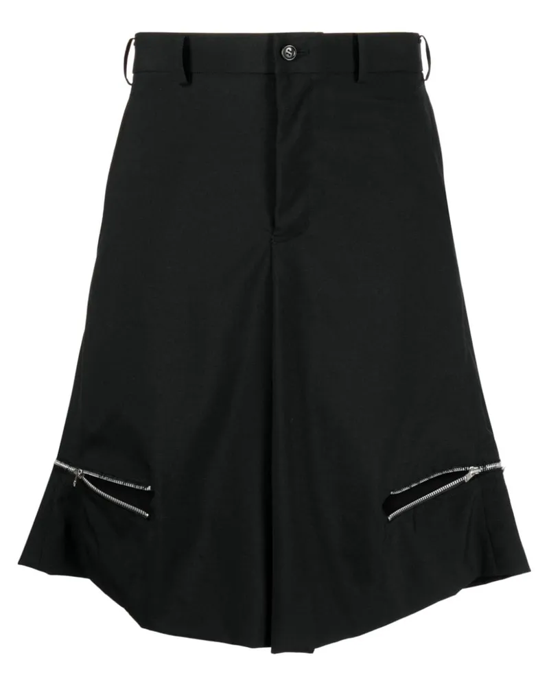 Comme des Garçons Shorts mit weitem Bein Schwarz